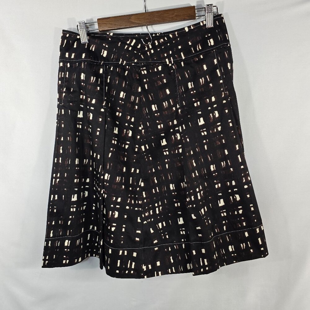 New York & Co NWT, A-line Size 6 Pleated Lined Skirt Side Zip (O-06)
